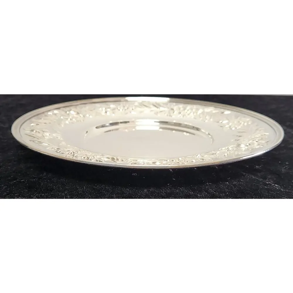 Vintage Kirk Stieff SilverPlate Round Tray-1727